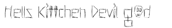 Hells Kittchen Devil God font preview